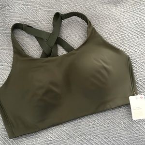NWT Lululemon Energy Bra High Suppprt 38DD rainforest green